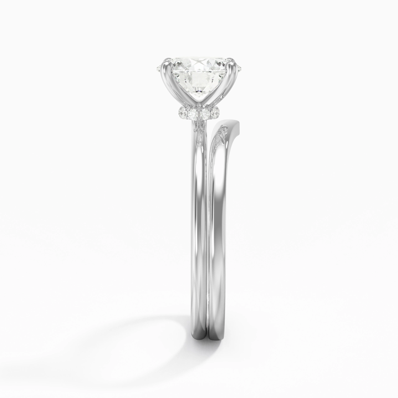 925 Sterling Silver Moissanite Bridal Set