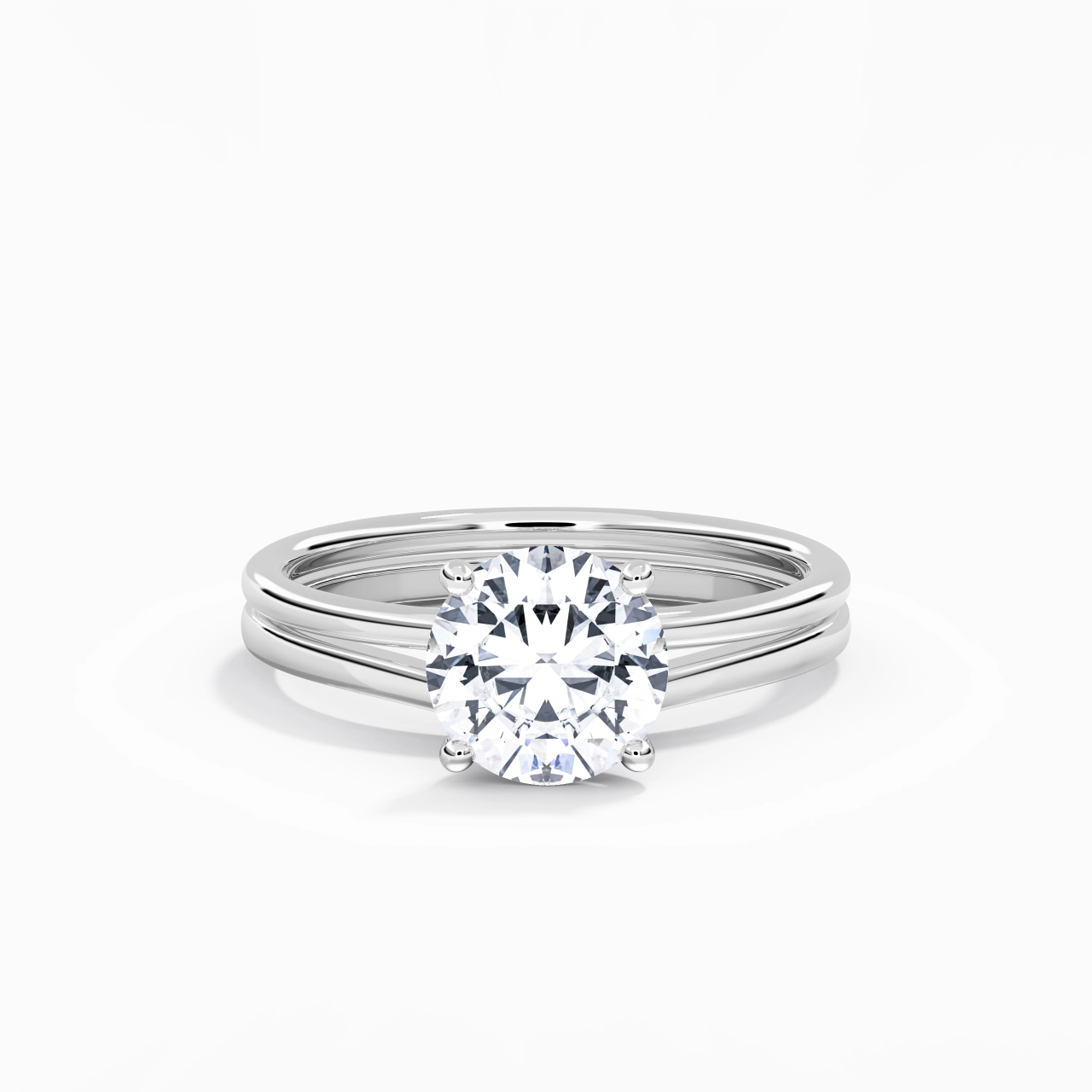 925 Sterling Silver Moissanite Bridal Set