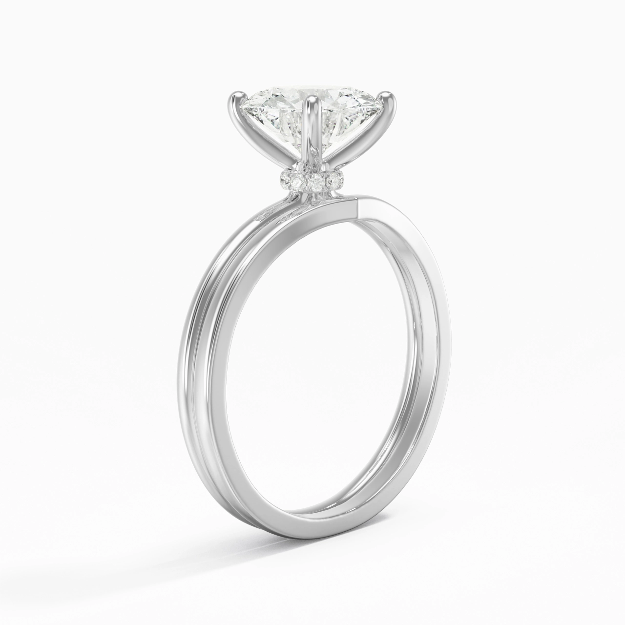 925 Sterling Silver Moissanite Bridal Set