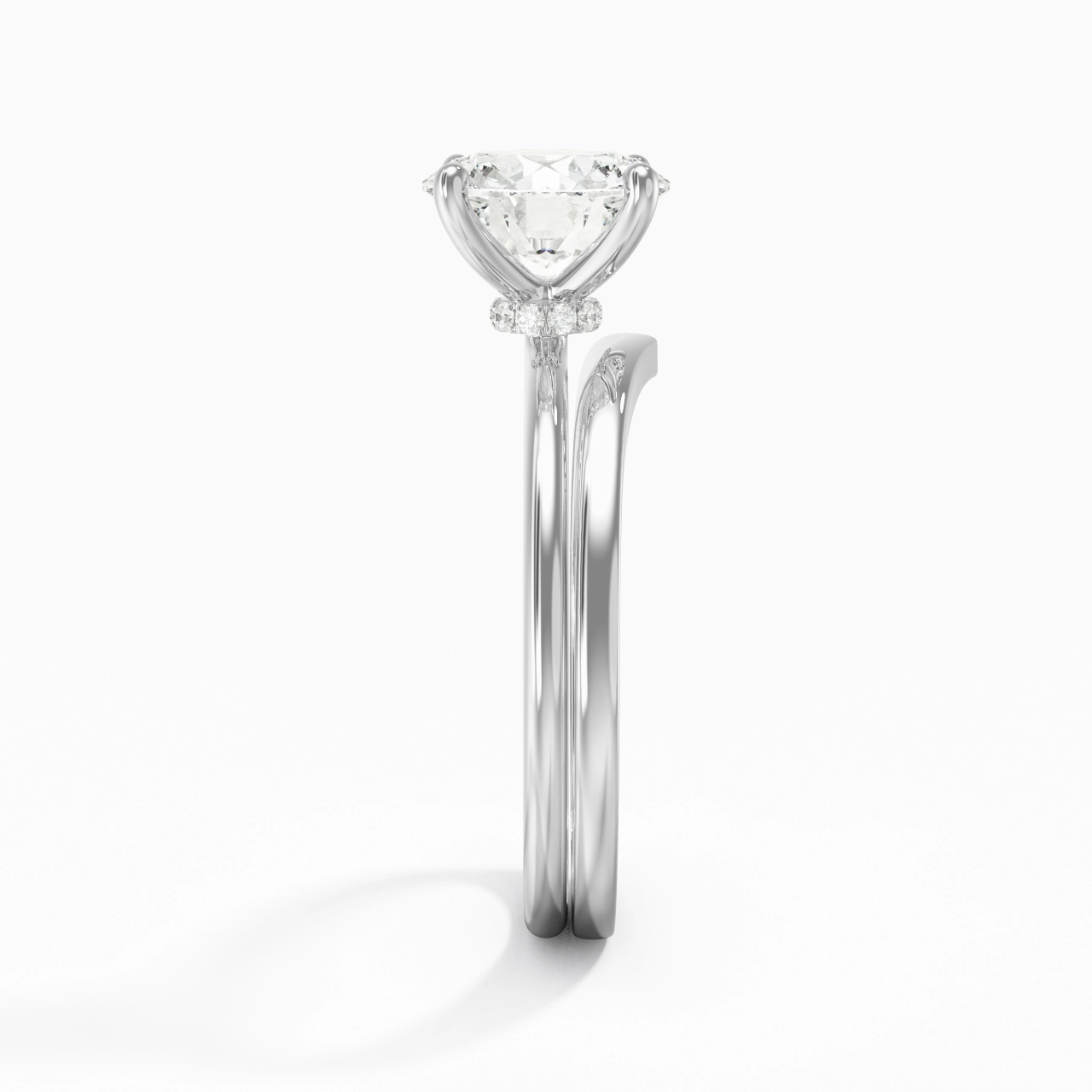 925 Sterling Silver Moissanite Bridal Set