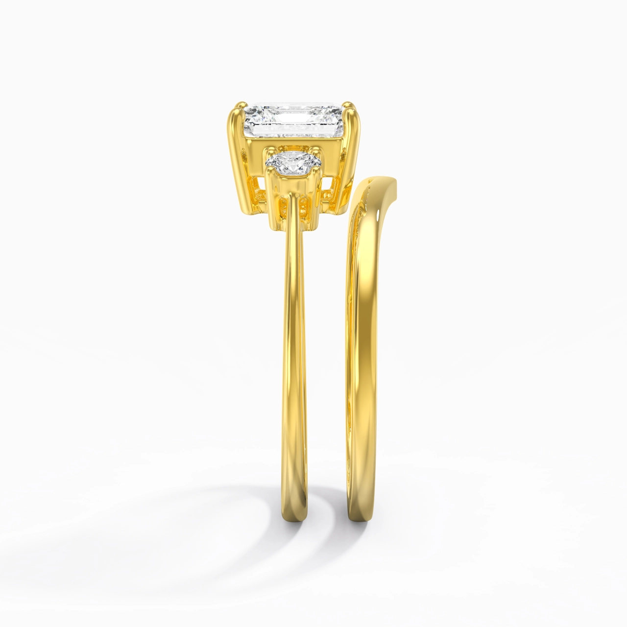Classic Asscher Cut Bridal Set