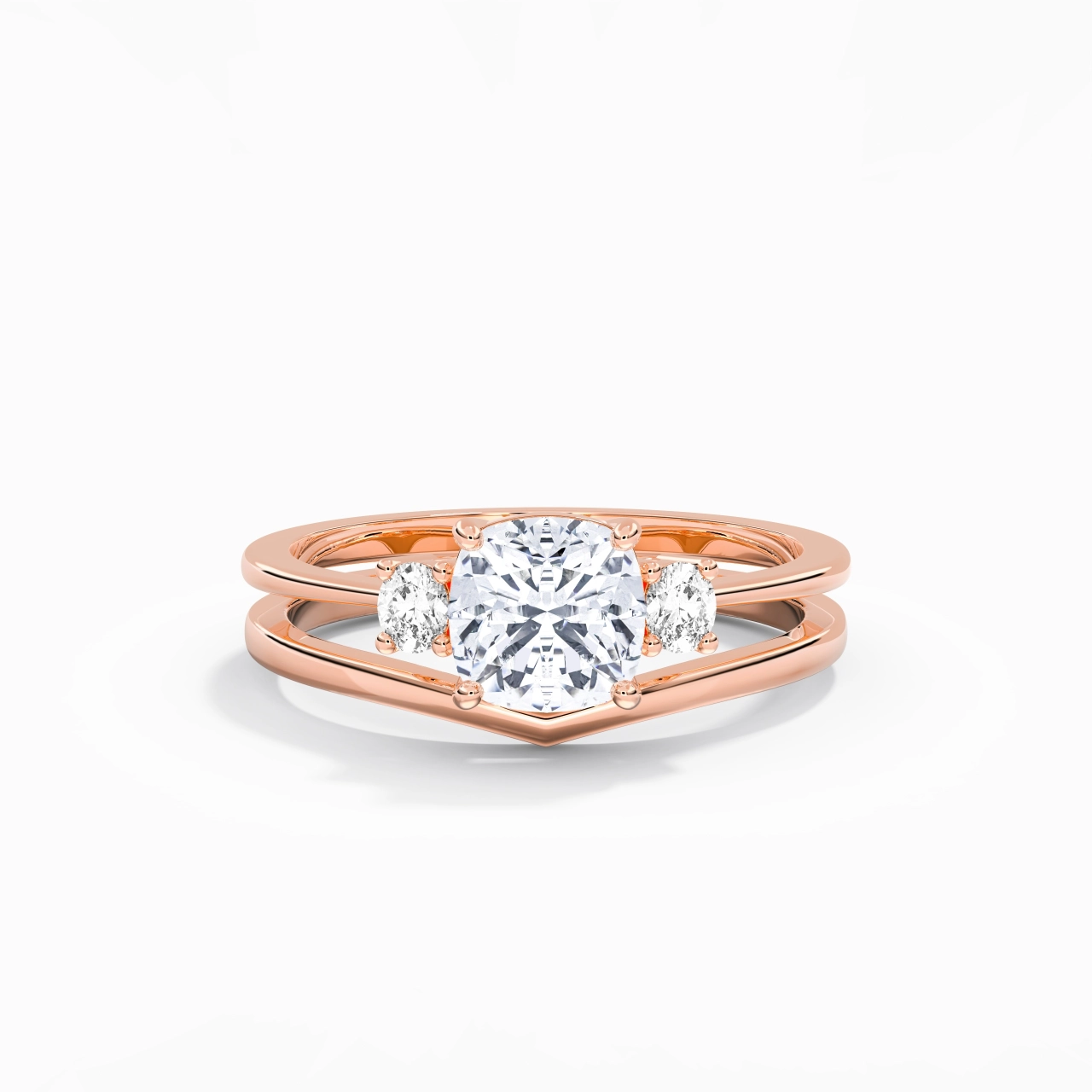 Classic Cushion Cut Bridal Set
