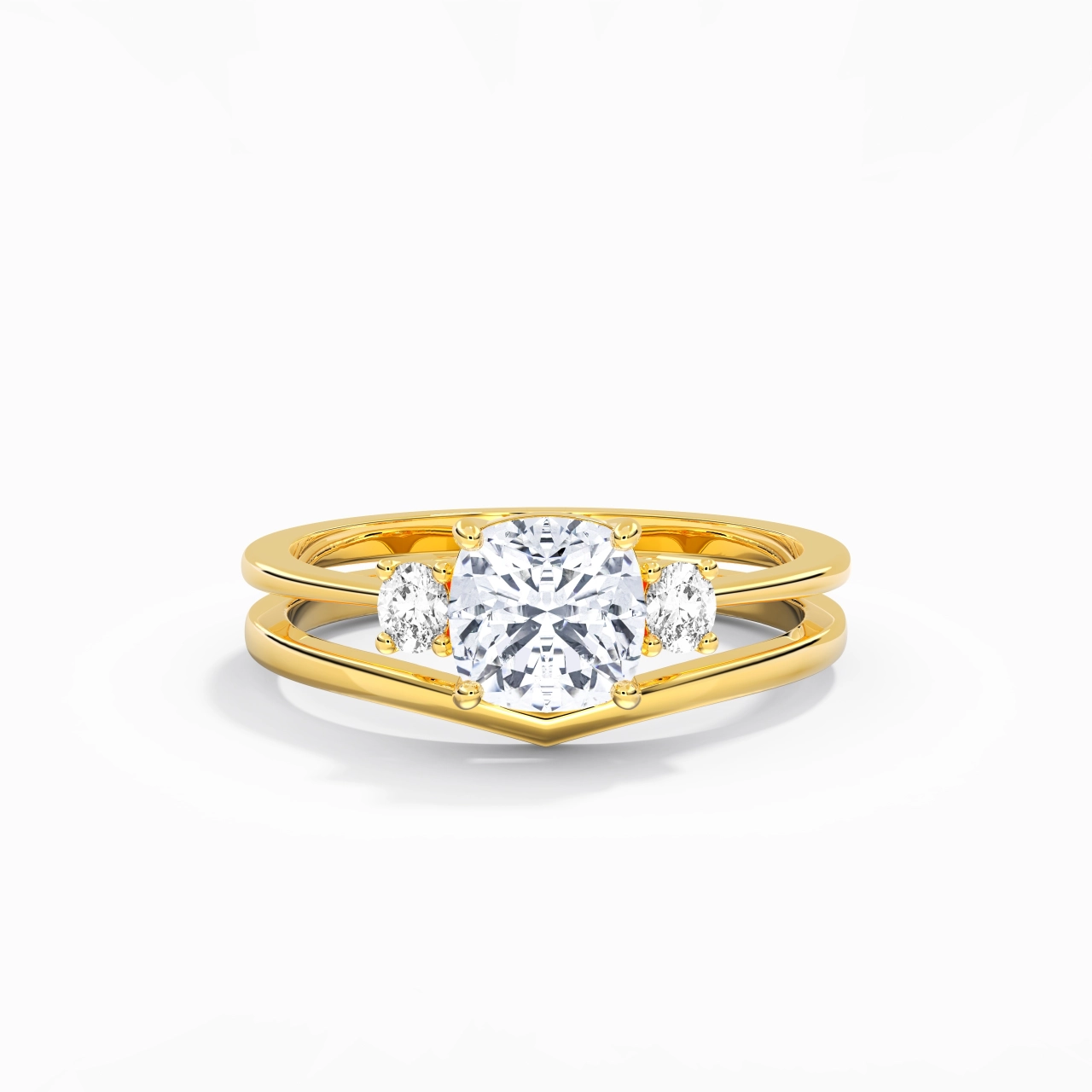 Classic Cushion Cut Bridal Set
