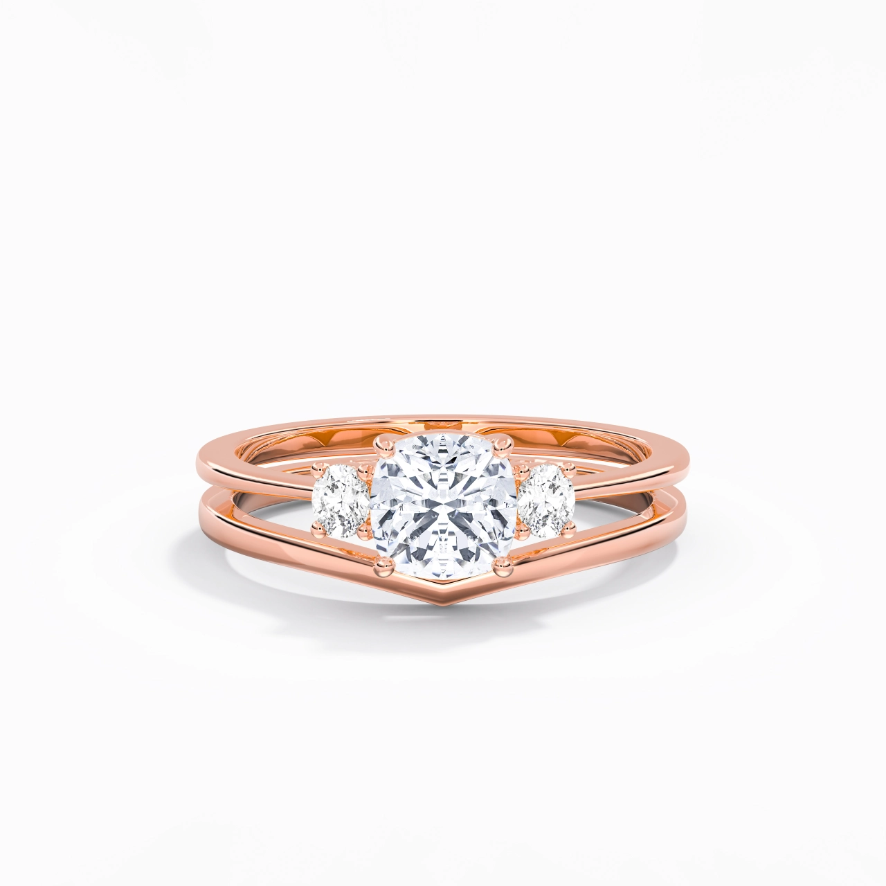 Classic Cushion Cut Bridal Set