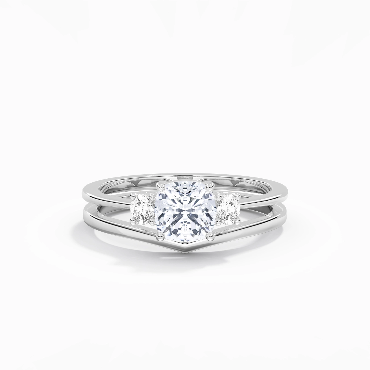 Classic Cushion Cut Bridal Set