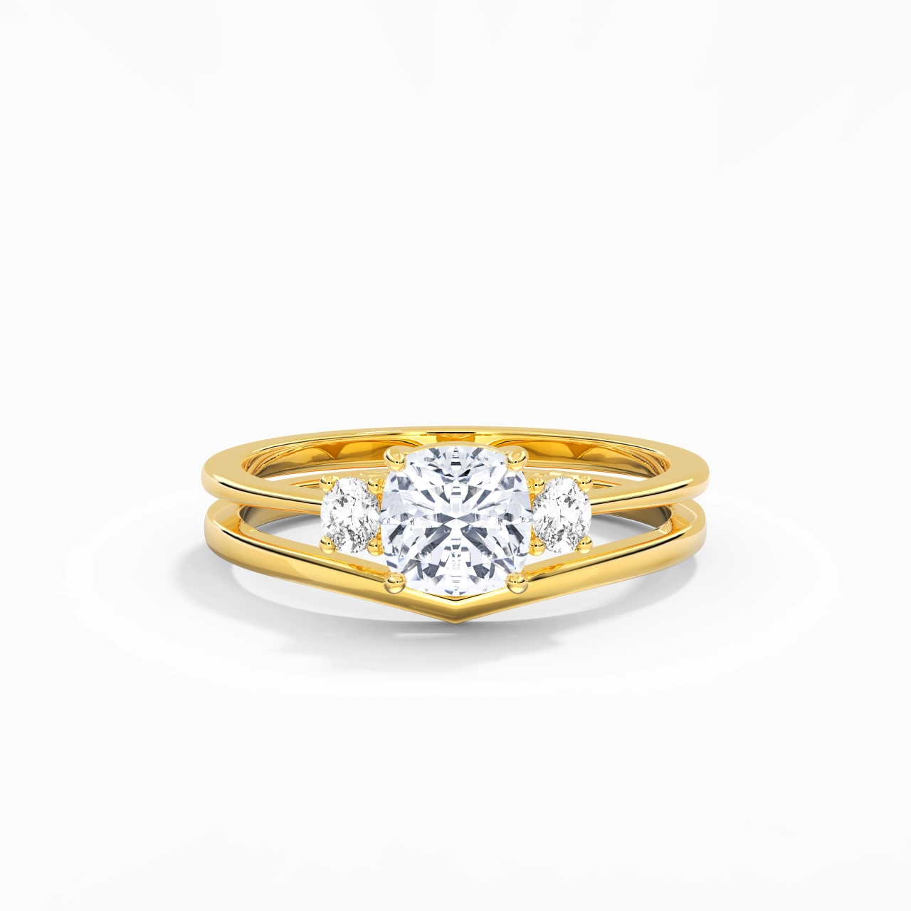 Classic Cushion Cut Bridal Set