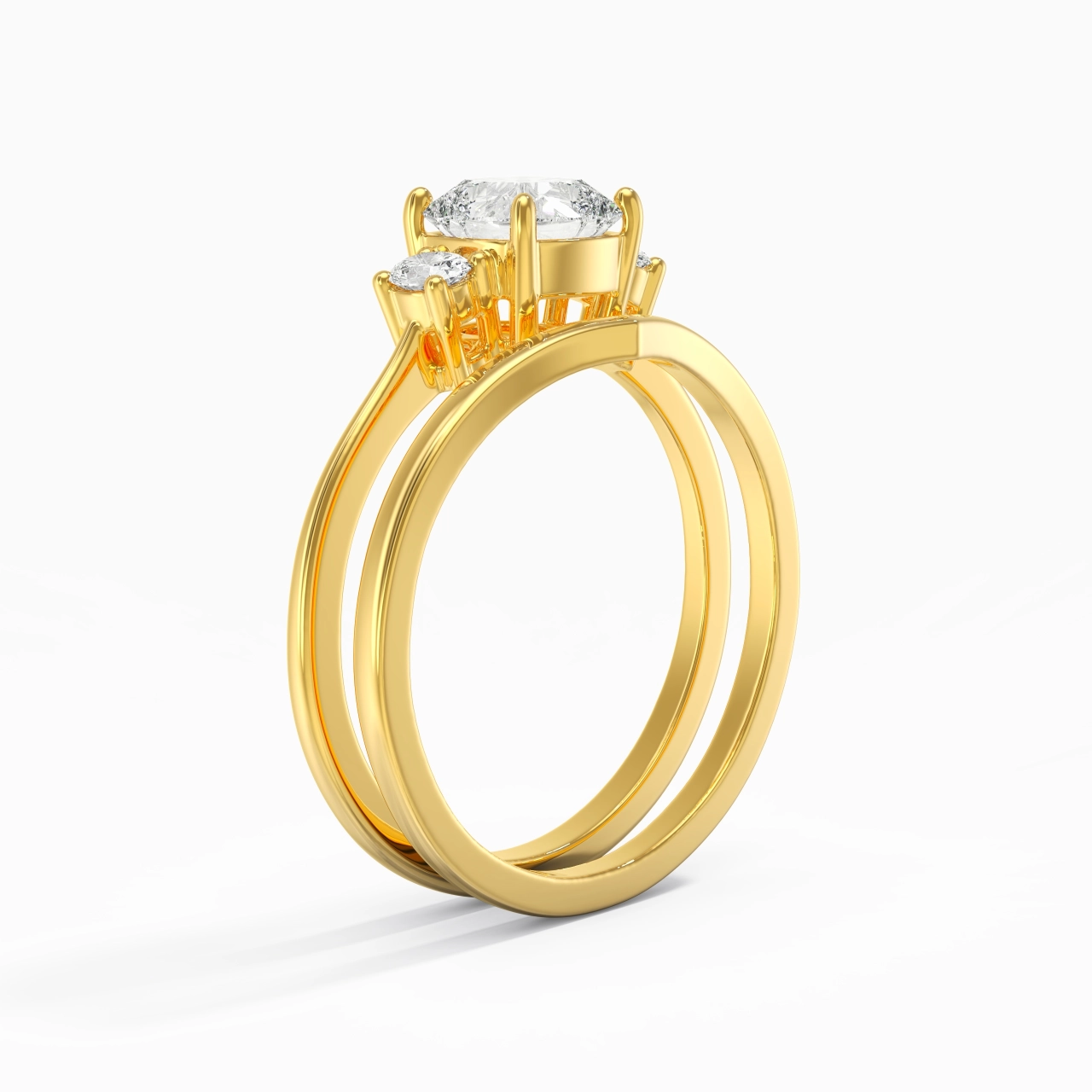 Classic Cushion Cut Bridal Set