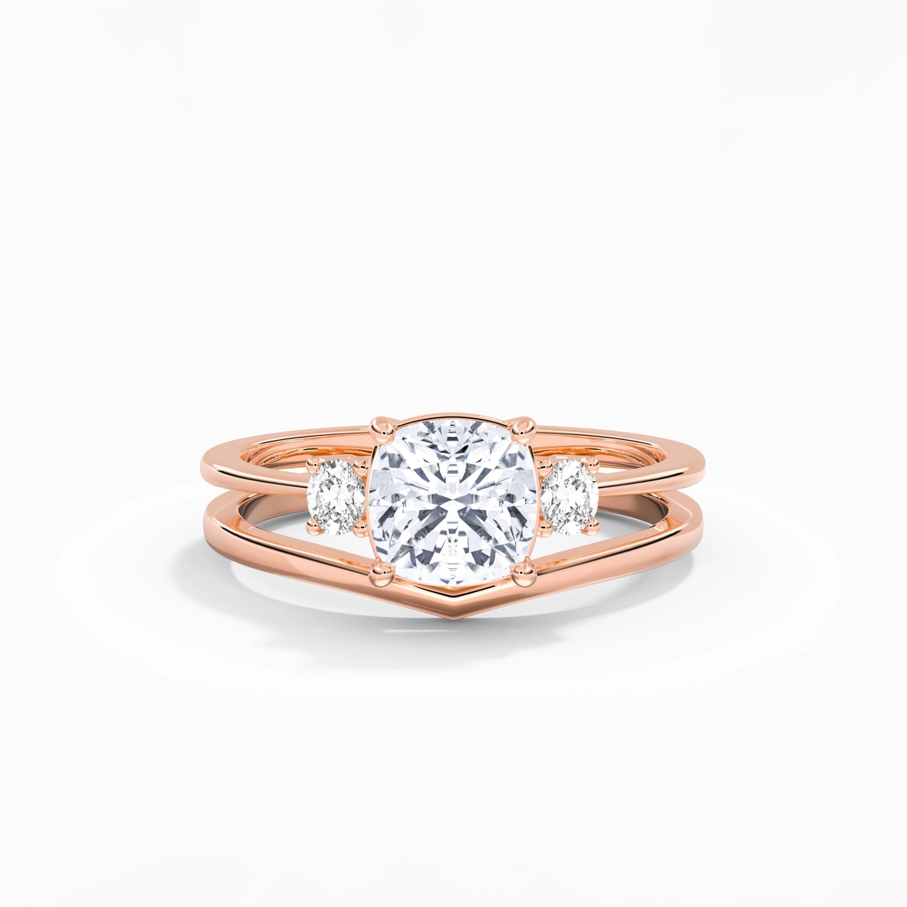 Classic Cushion Cut Bridal Set