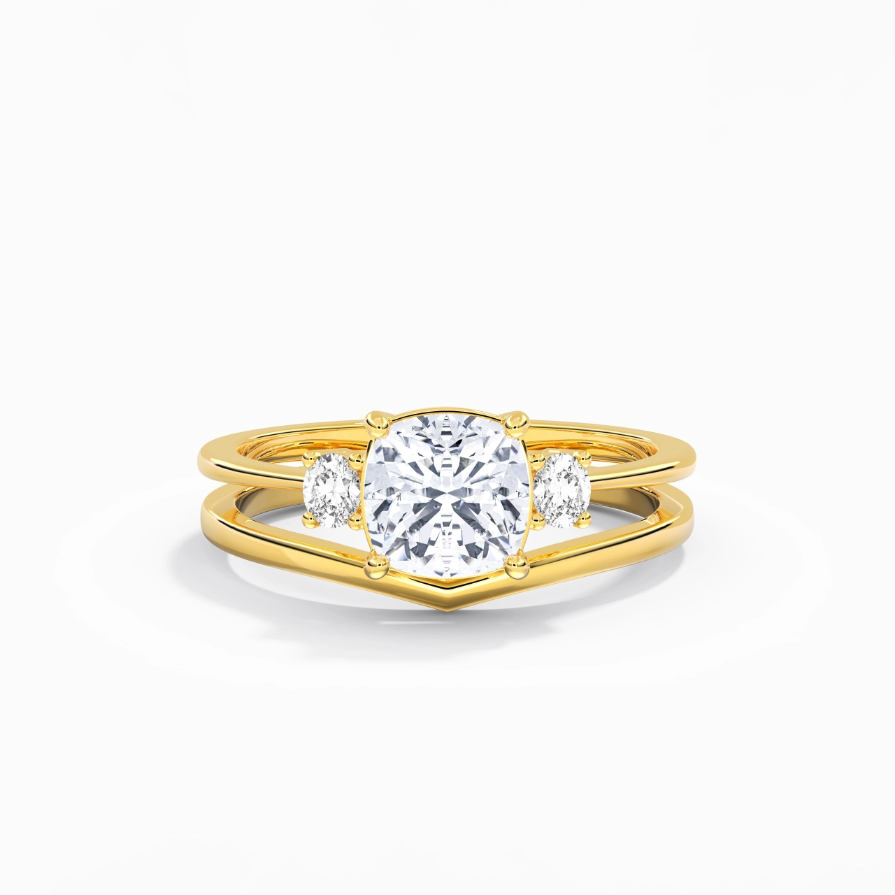 Classic Cushion Cut Bridal Set