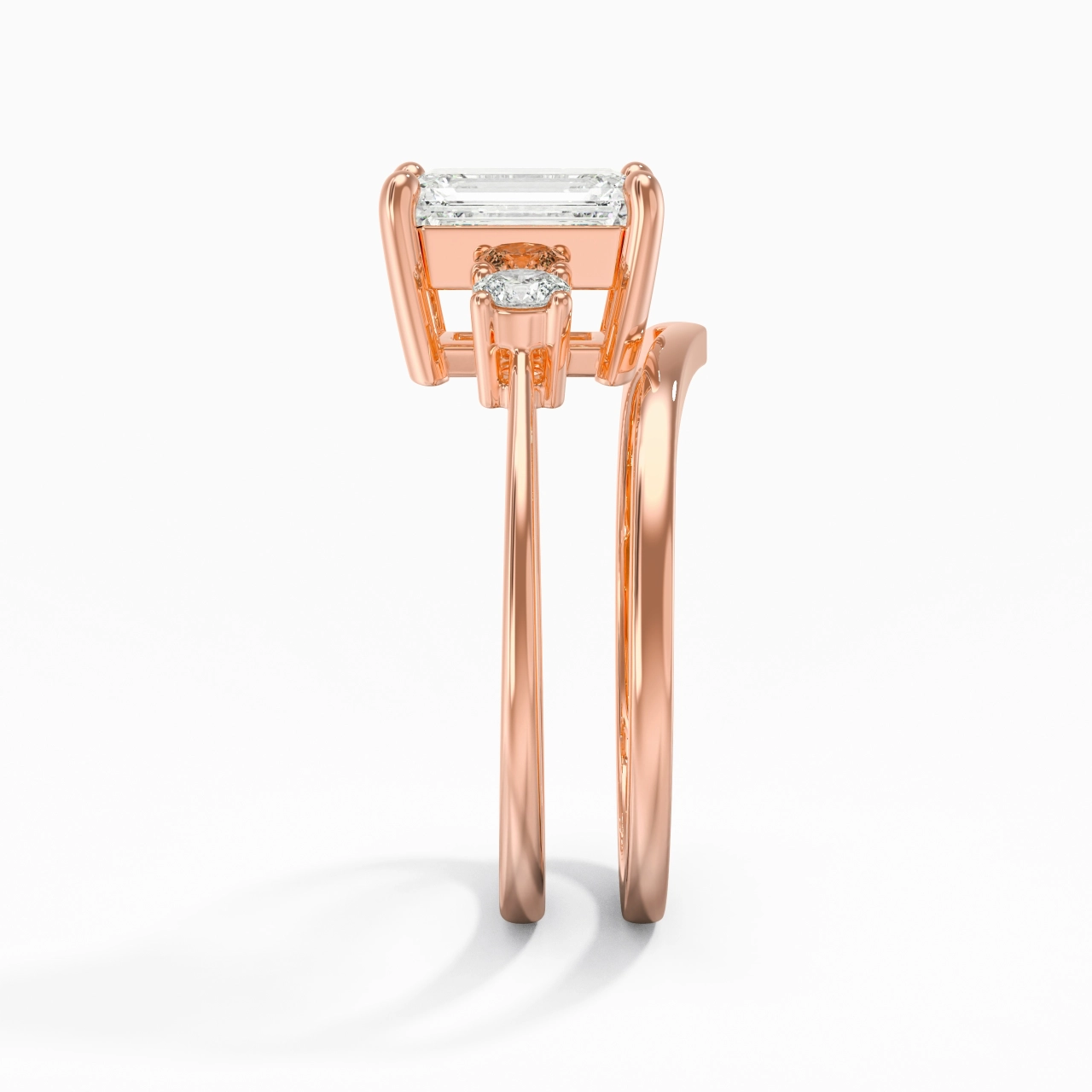Classic Emerald Cut Bridal Set