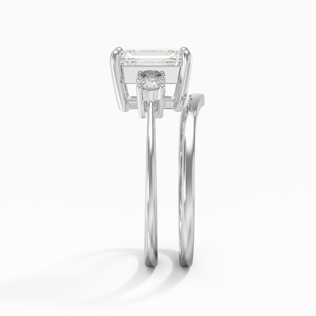 Classic Emerald Cut Bridal Set