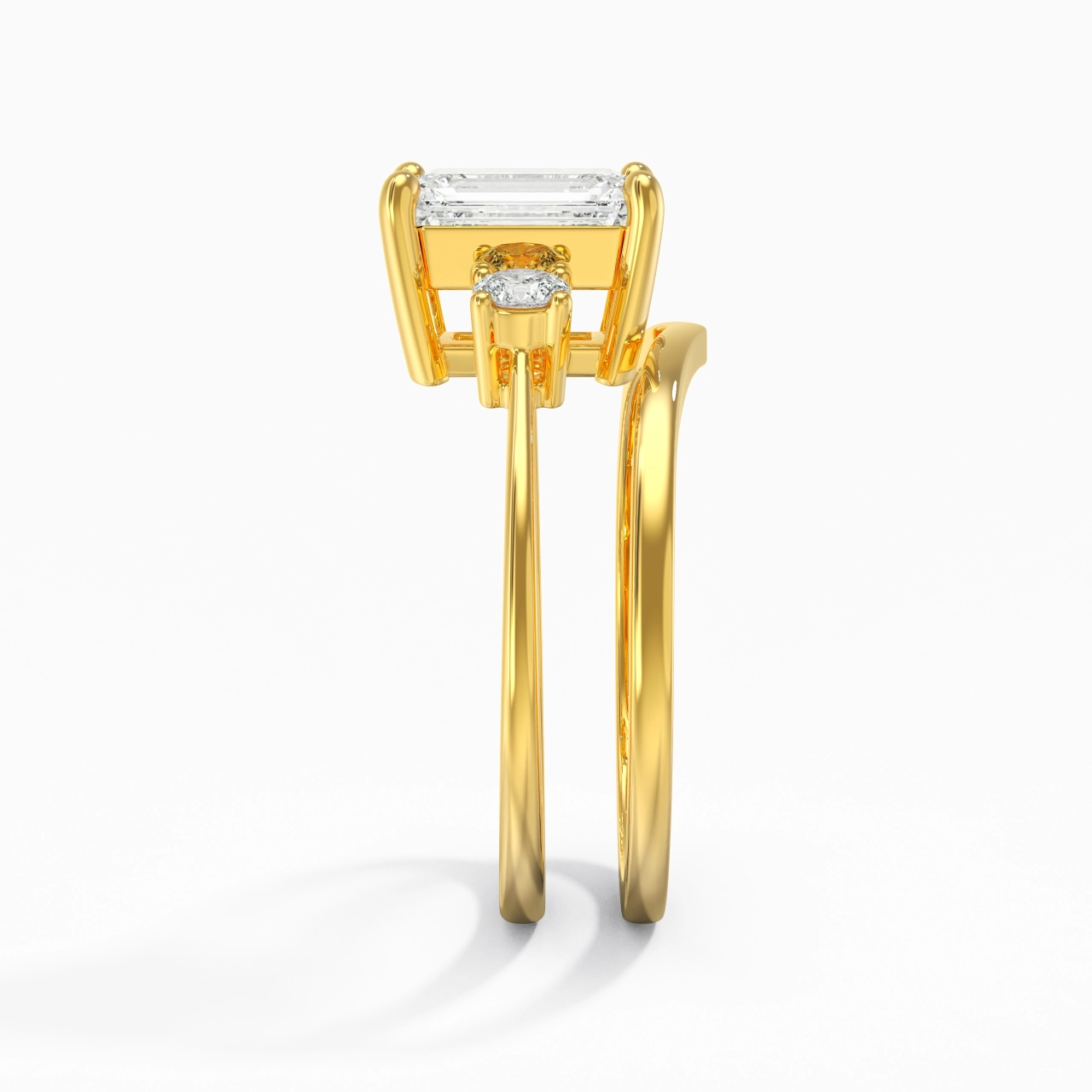 Classic Emerald Cut Bridal Set