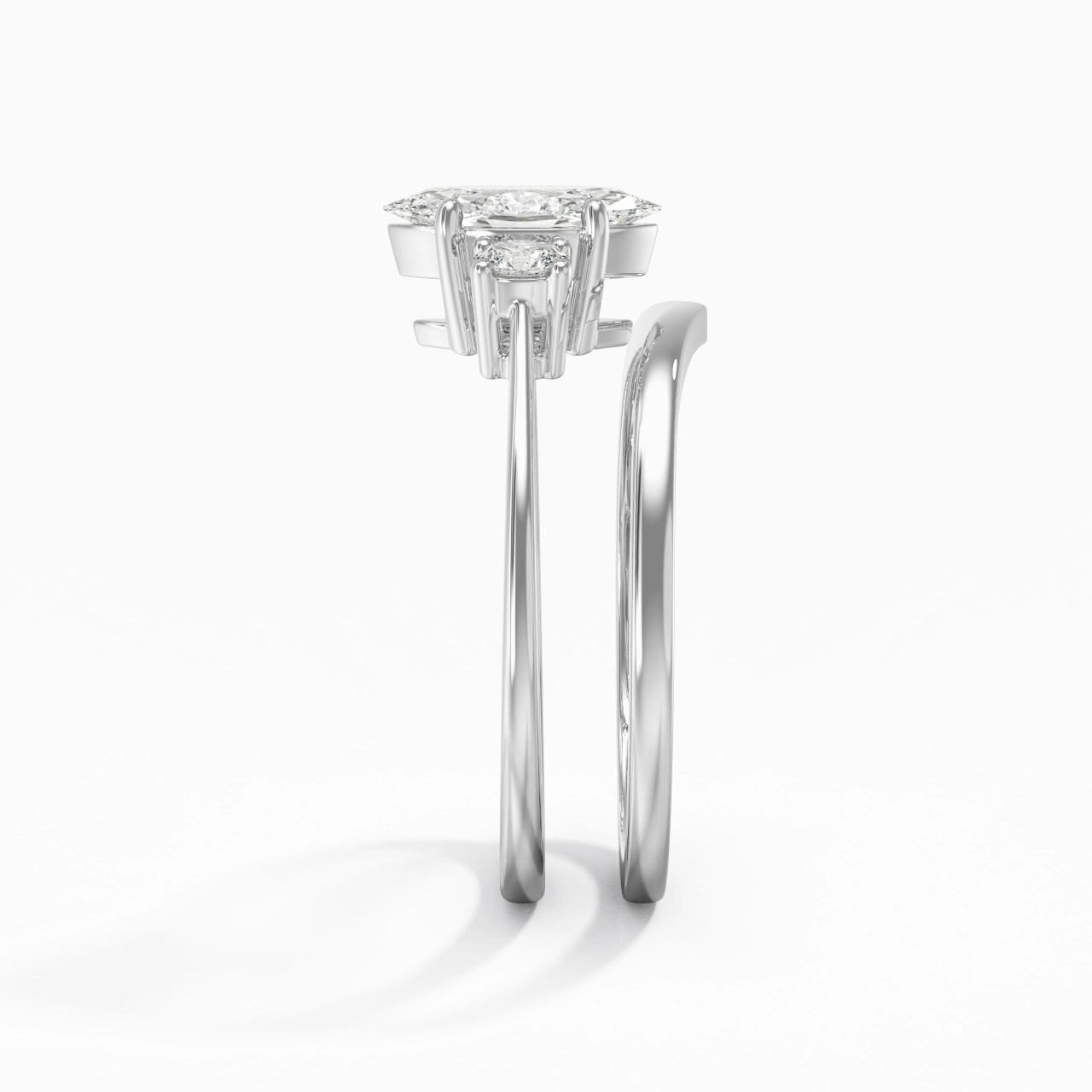 Classic Marquise Cut Bridal Set