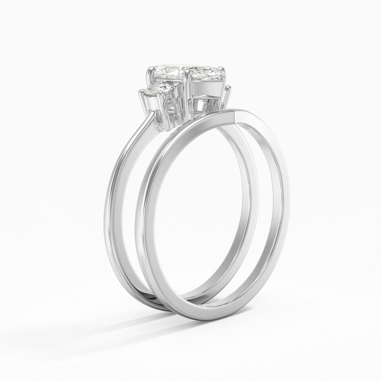 Classic Marquise Cut Bridal Set
