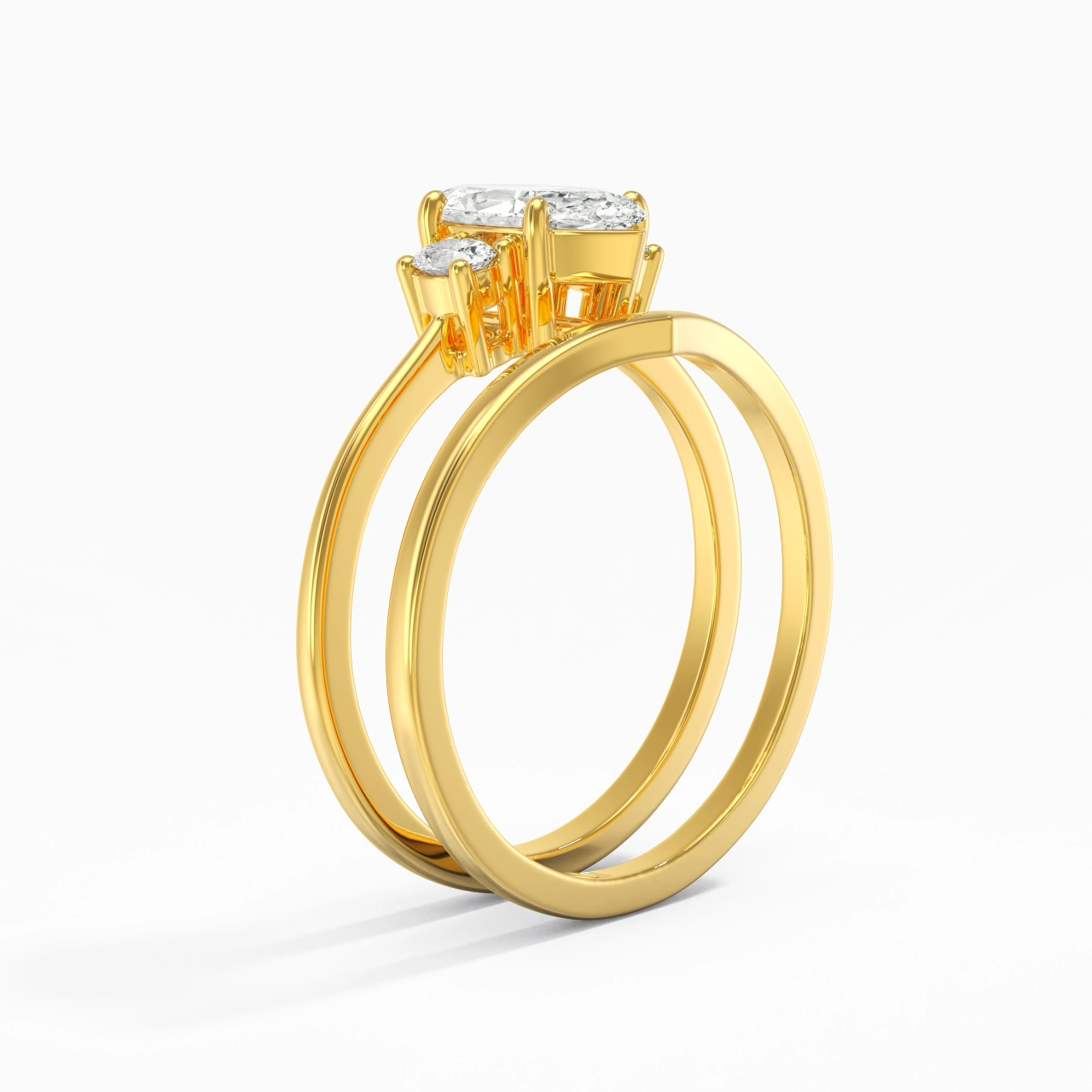 Classic Marquise Cut Bridal Set
