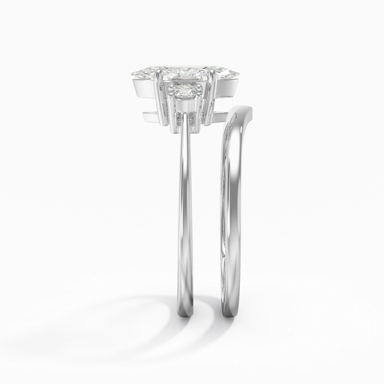 Classic Marquise Cut Bridal Set