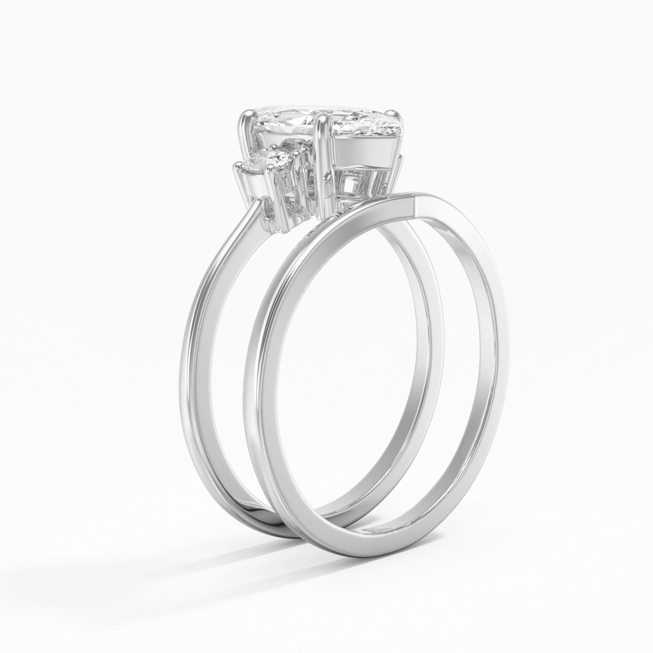 Classic Marquise Cut Bridal Set