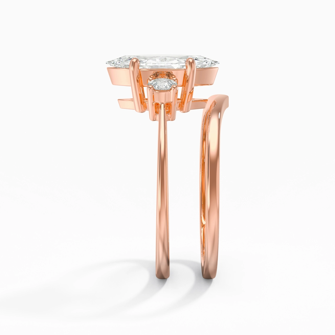 Classic Marquise Cut Bridal Set