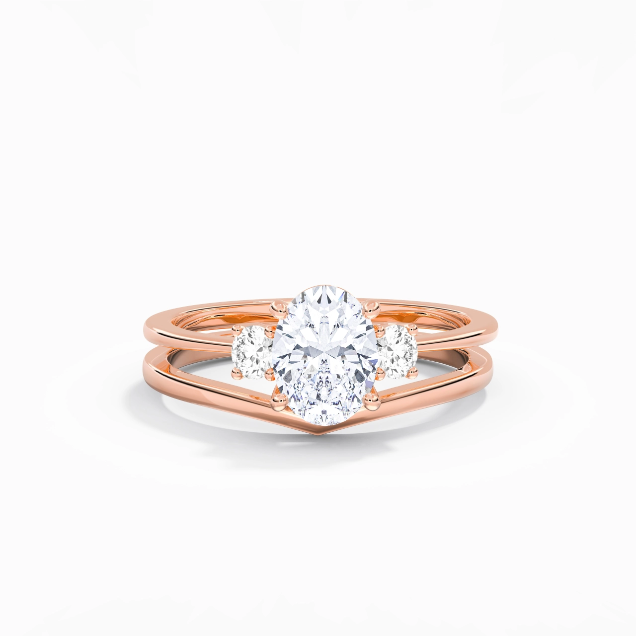 Classic Oval Cut Bridal Set