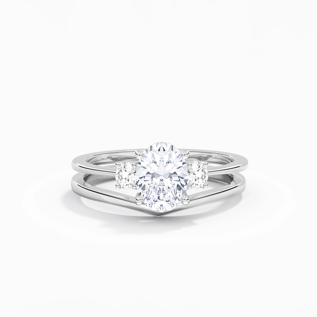 Classic Oval Cut Bridal Set