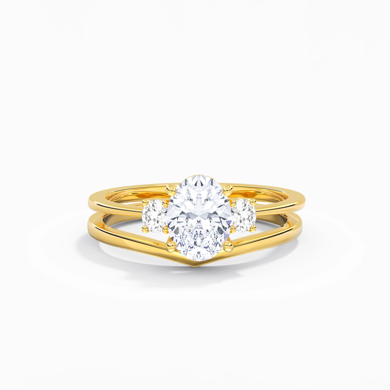Classic Oval Cut Bridal Set