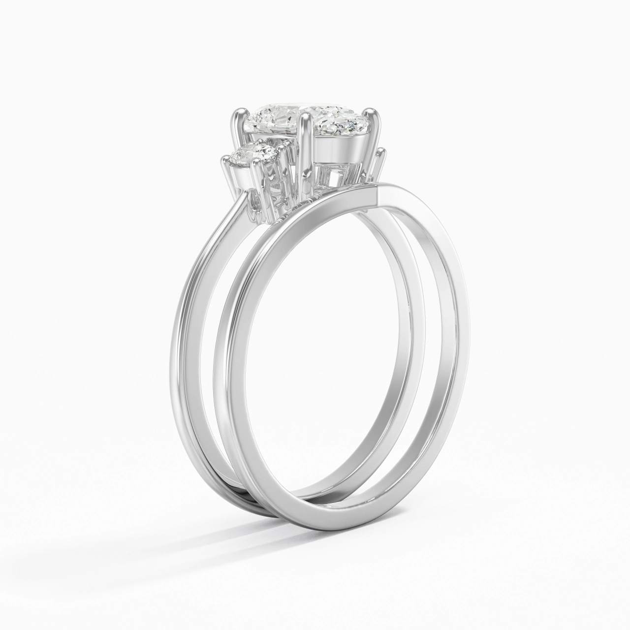 Classic Oval Cut Bridal Set