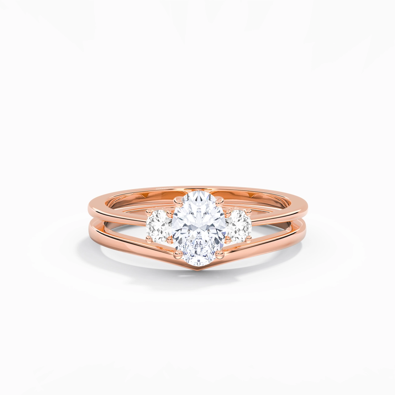 Classic Oval Cut Bridal Set