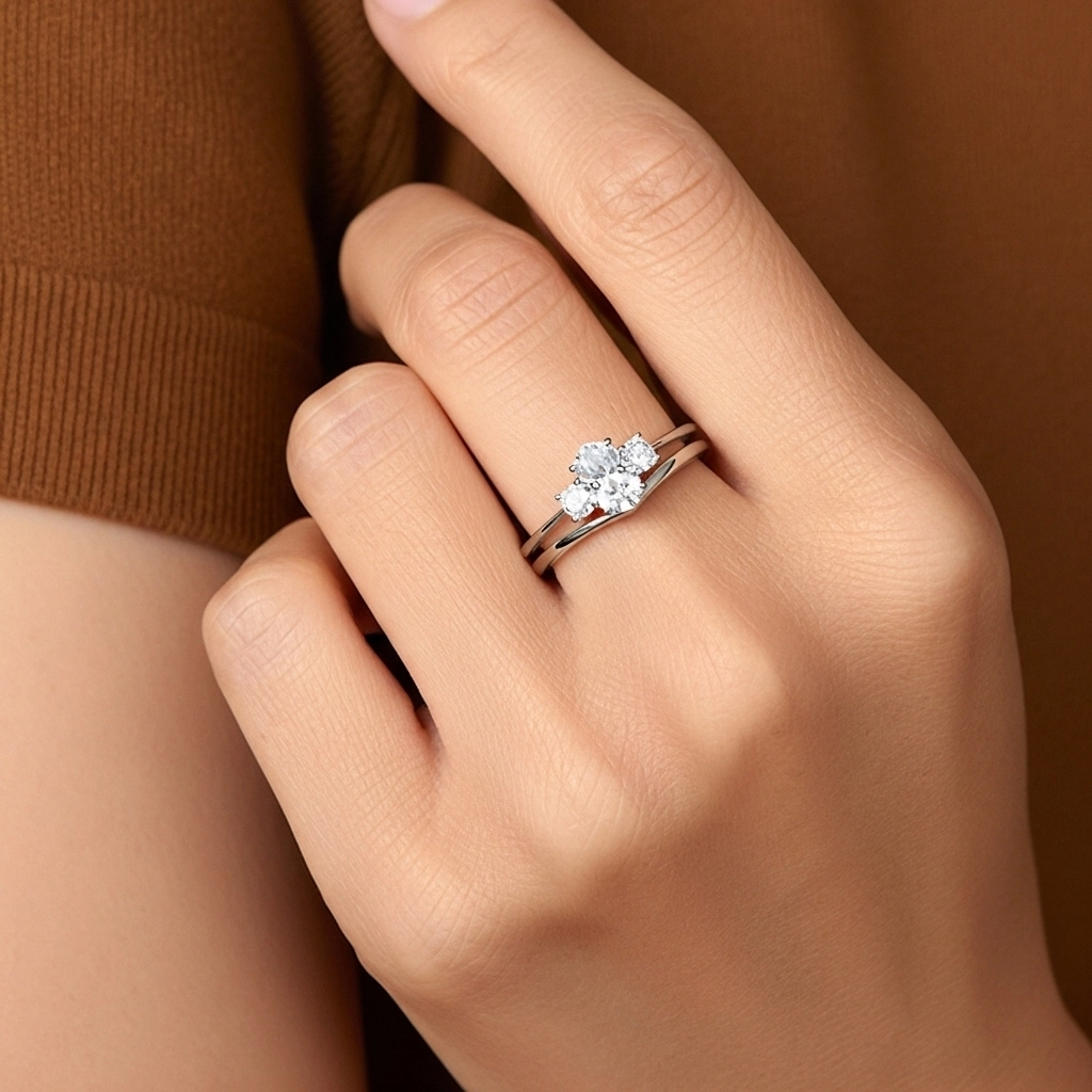 Classic Oval Cut Bridal Set