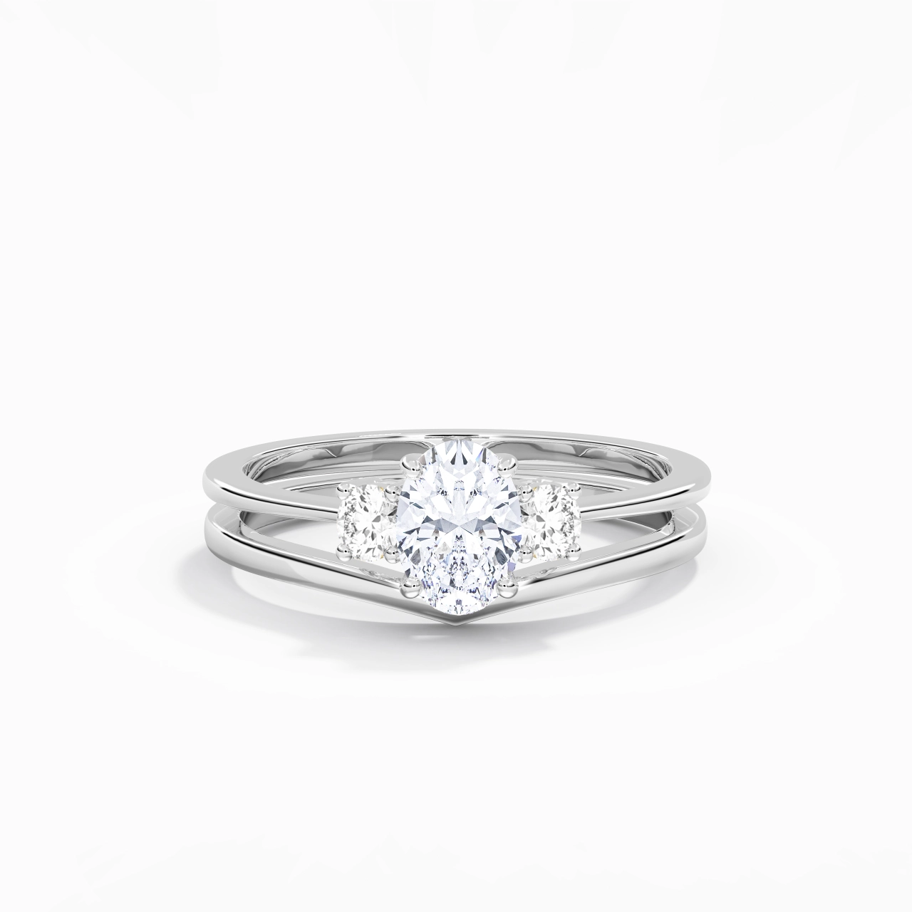 Classic Oval Cut Bridal Set