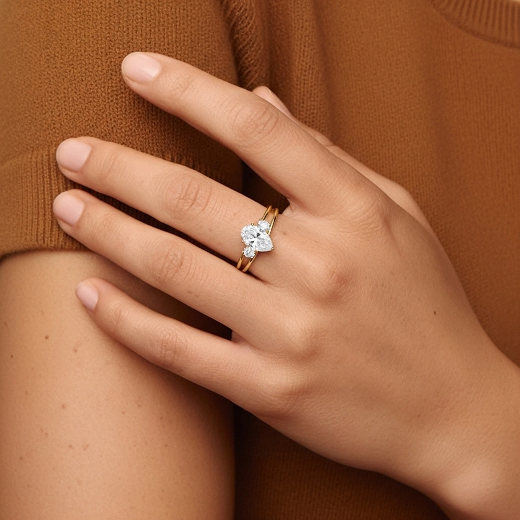 Classic Oval Cut Bridal Set