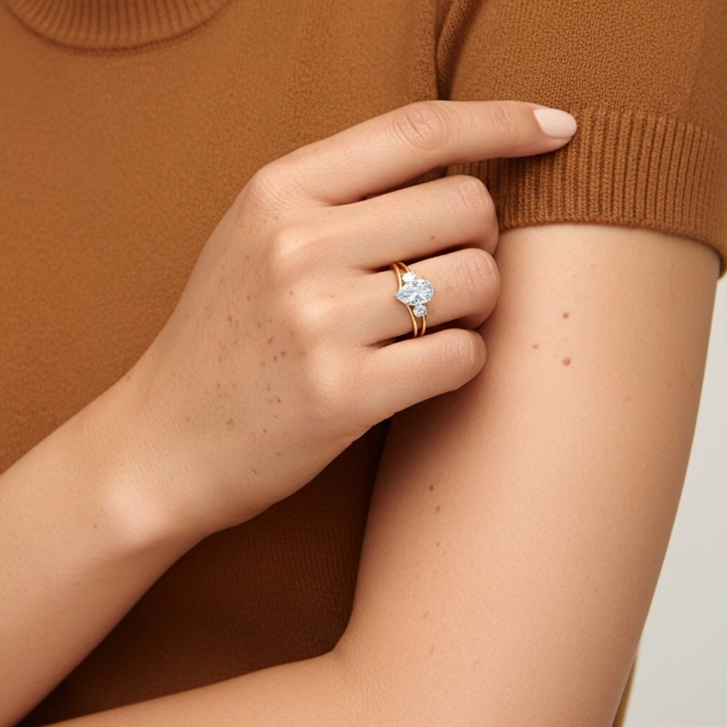 Classic Oval Cut Bridal Set