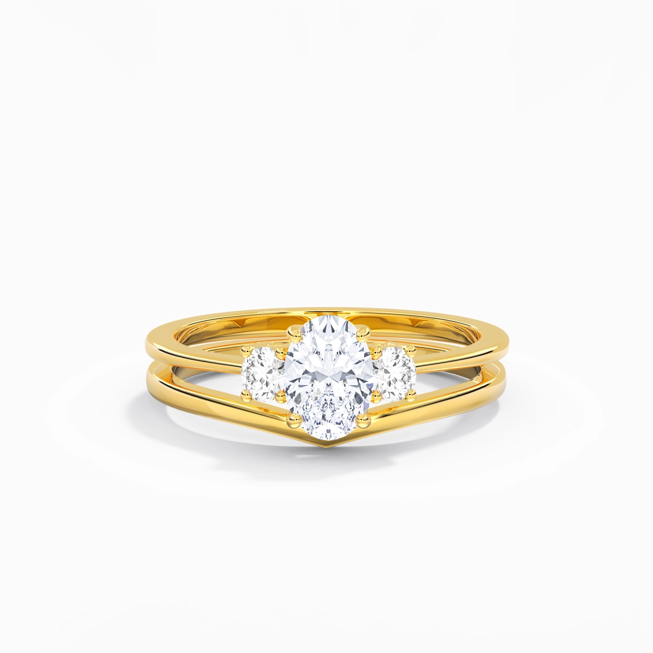 Classic Oval Cut Bridal Set