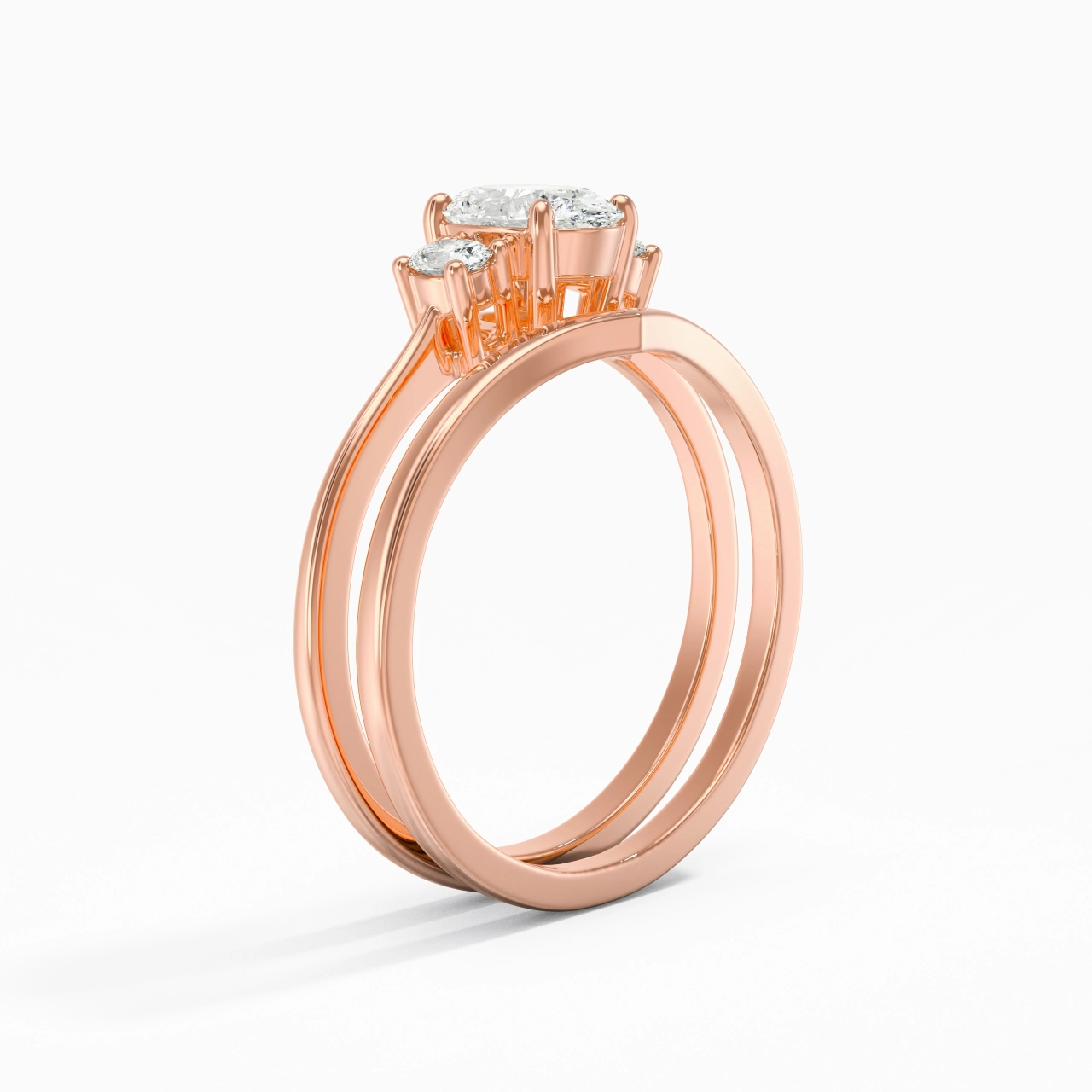 Classic Oval Cut Bridal Set