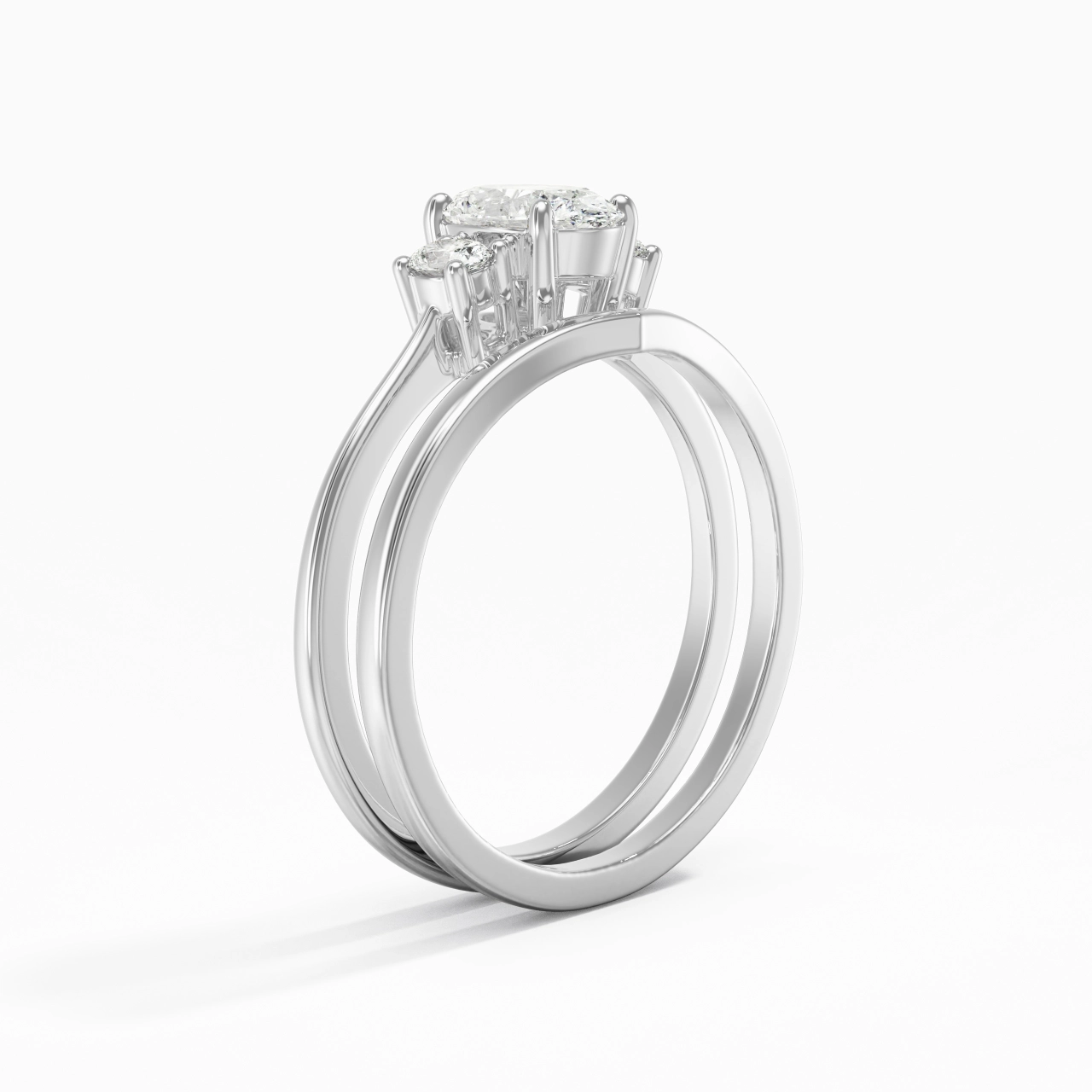 Classic Oval Cut Bridal Set