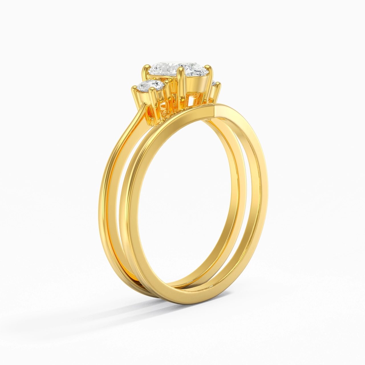 Classic Oval Cut Bridal Set