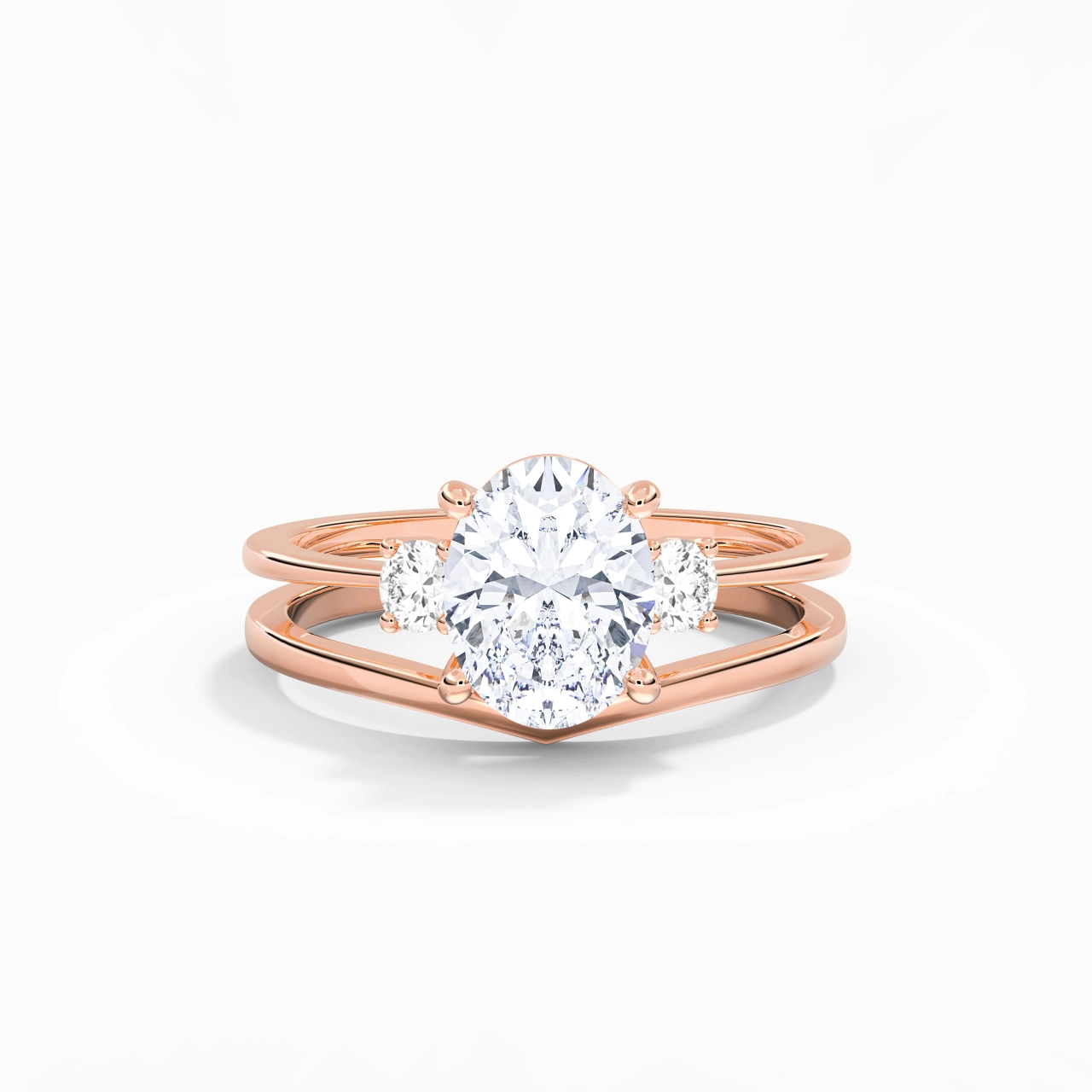 Classic Oval Cut Bridal Set