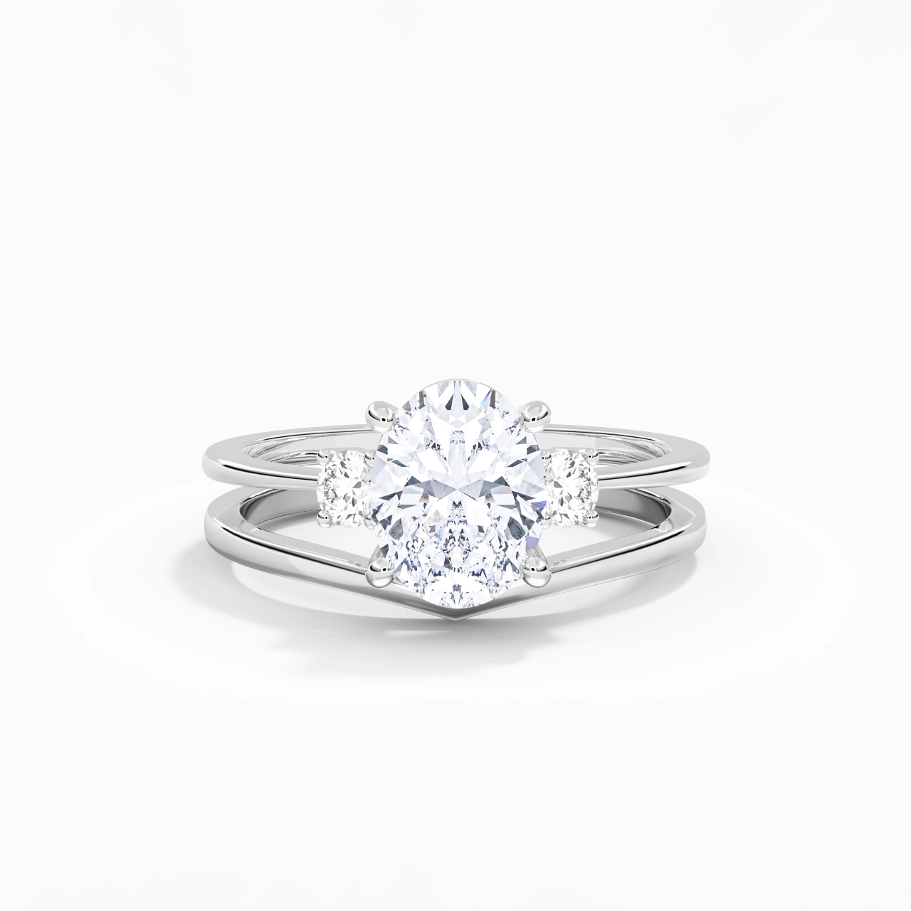 Classic Oval Cut Bridal Set