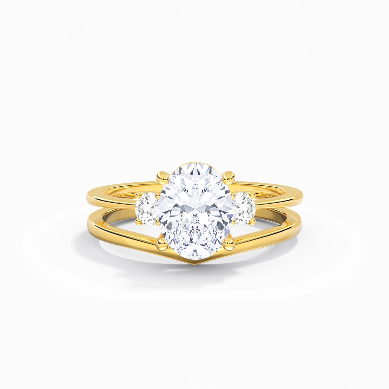 Classic Oval Cut Bridal Set