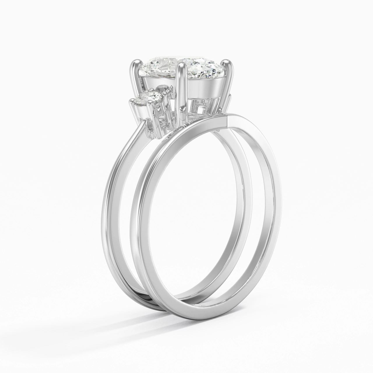 Classic Oval Cut Bridal Set
