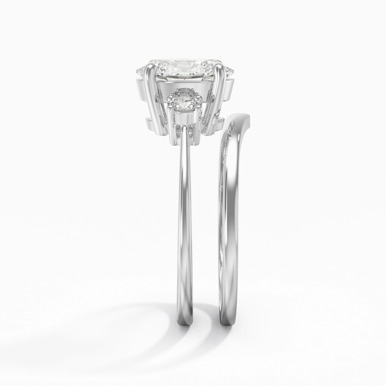 Classic Oval Cut Bridal Set