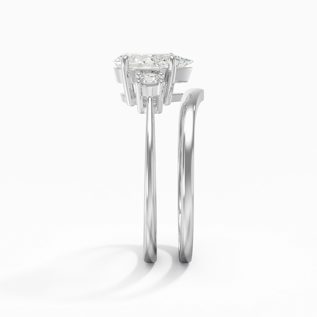 Classic Pear Cut Bridal Set