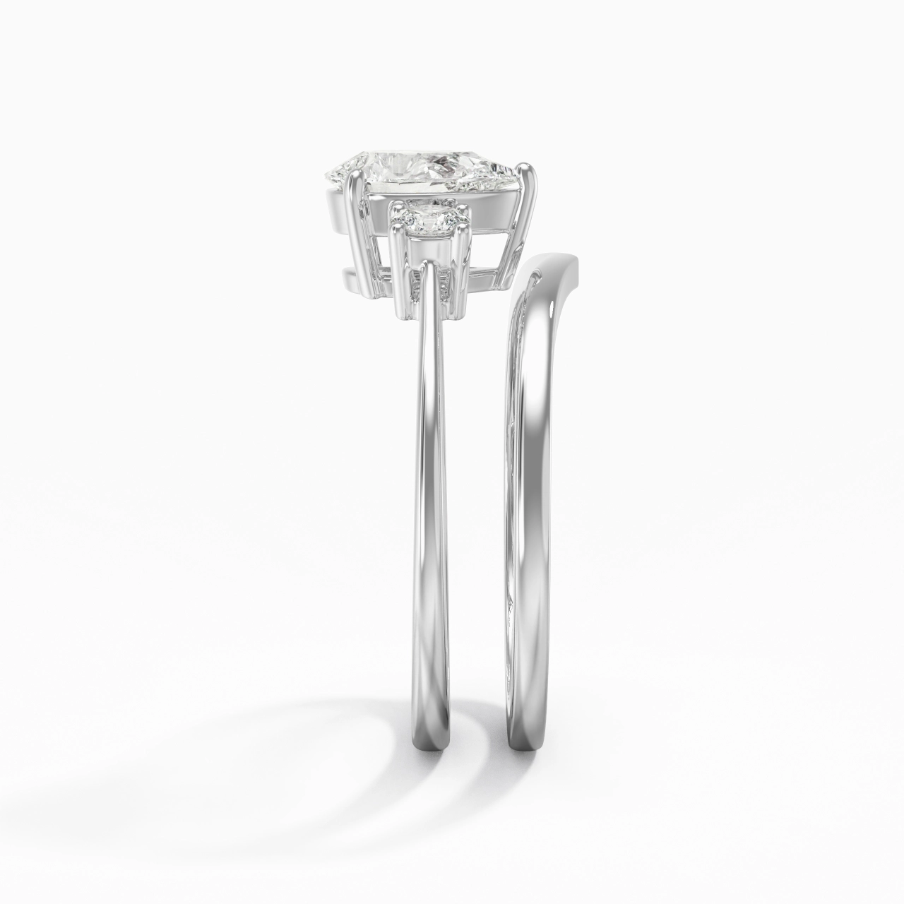 Classic Pear Cut Bridal Set