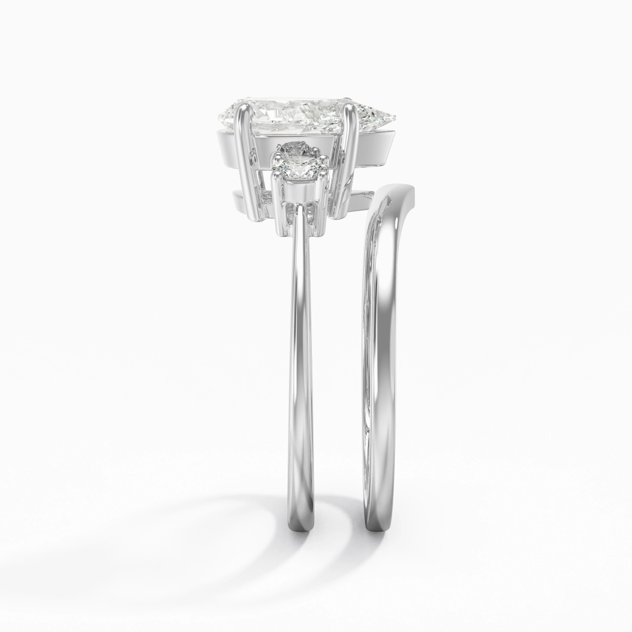 Classic Pear Cut Bridal Set