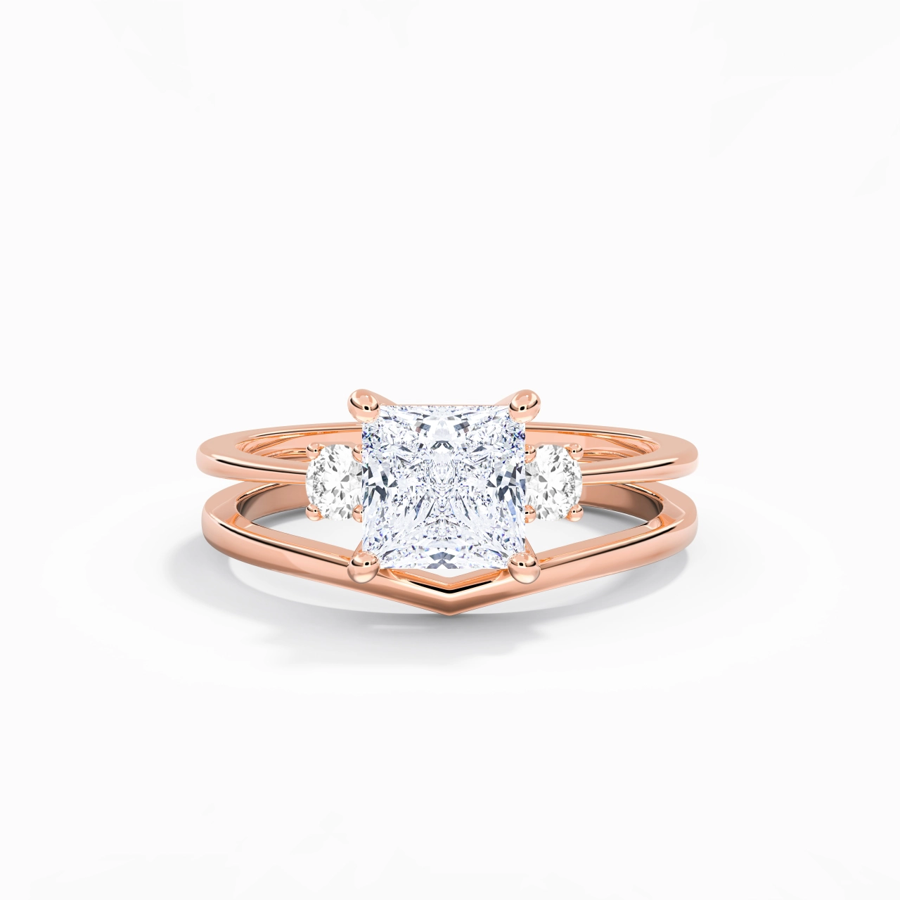 Classic Princess Cut Bridal Set