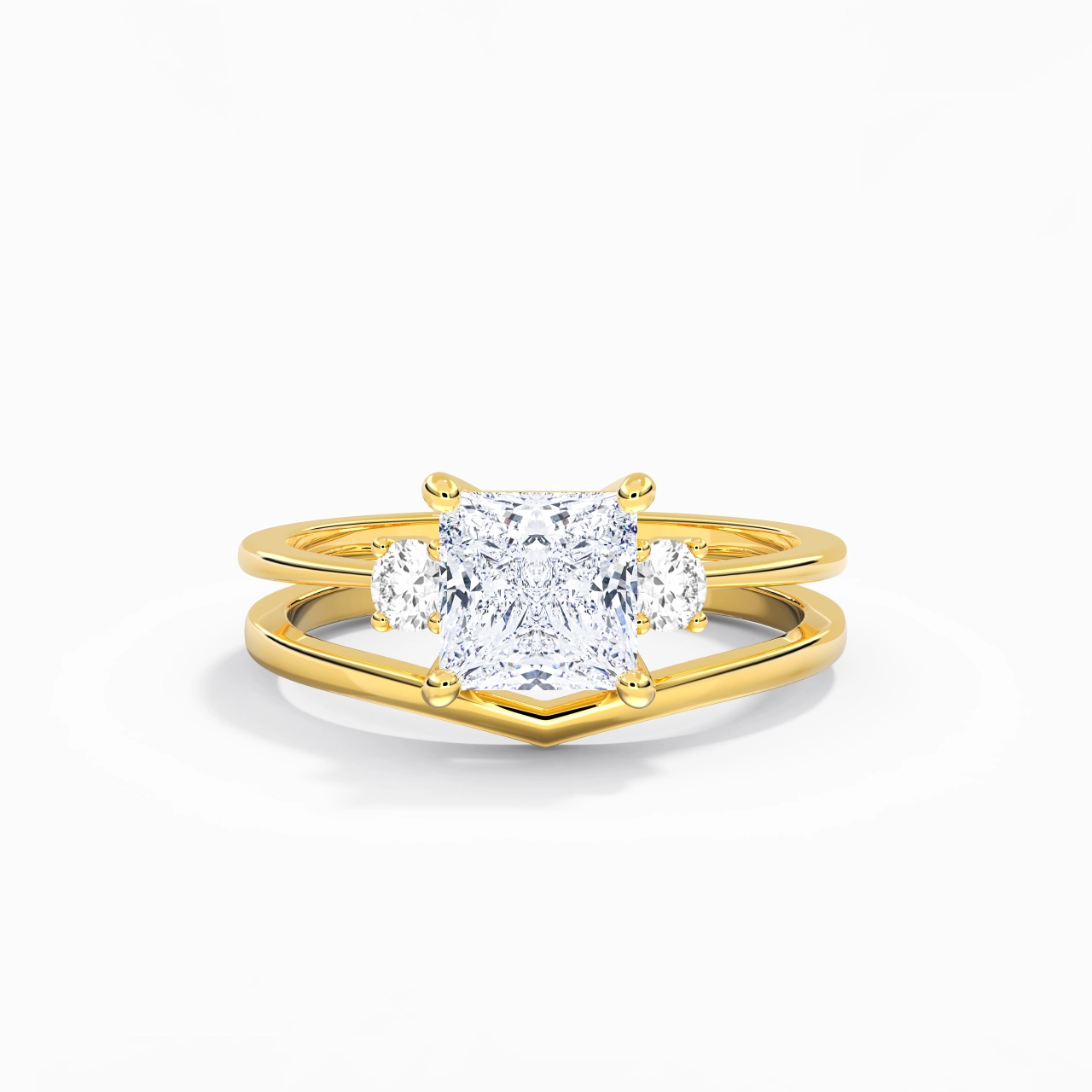 Classic Princess Cut Bridal Set