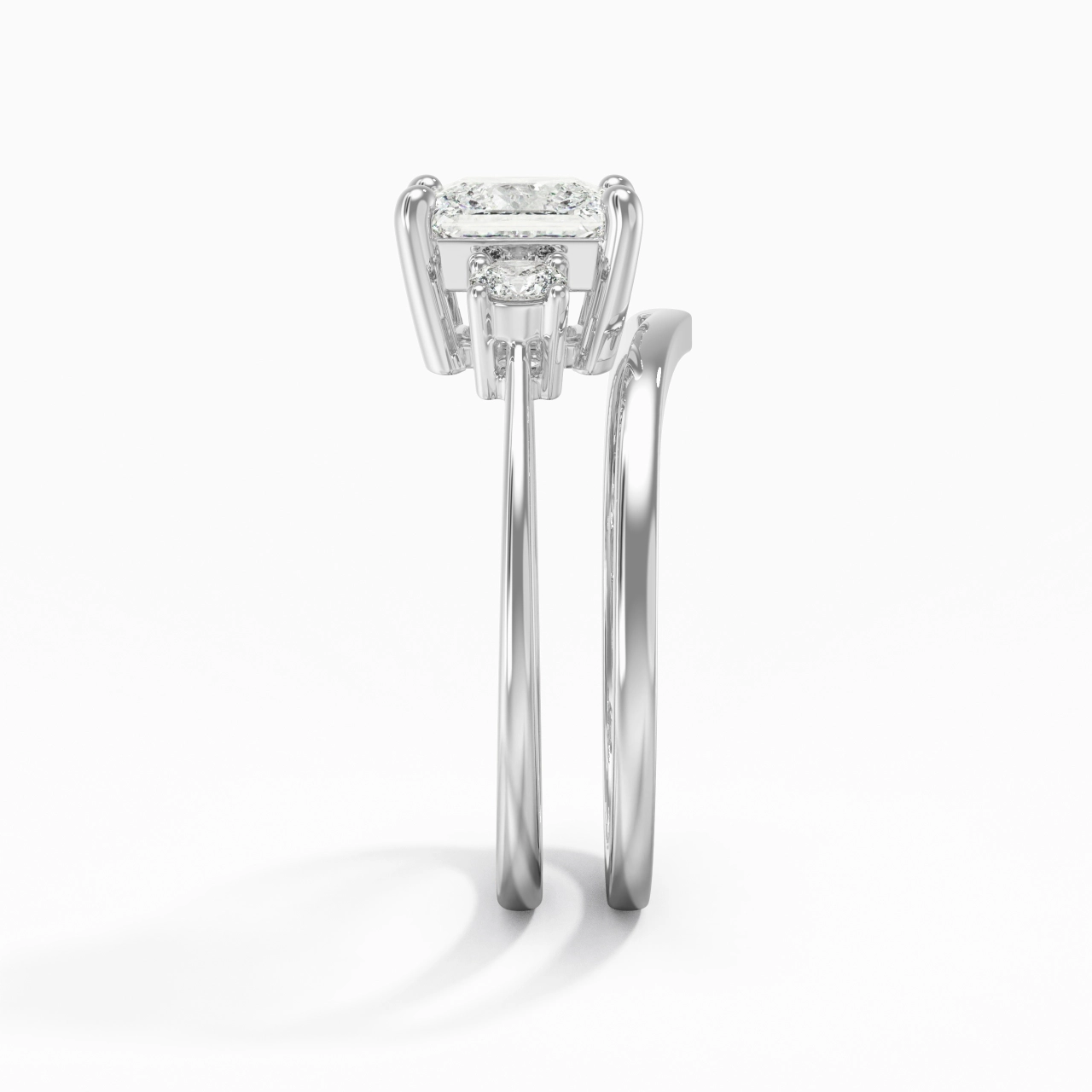 Classic Princess Cut Bridal Set