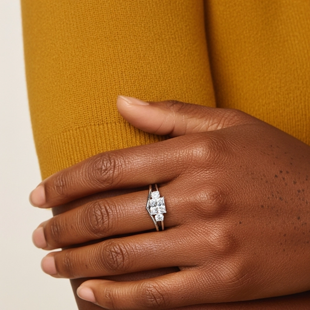 Classic Princess Cut Bridal Set