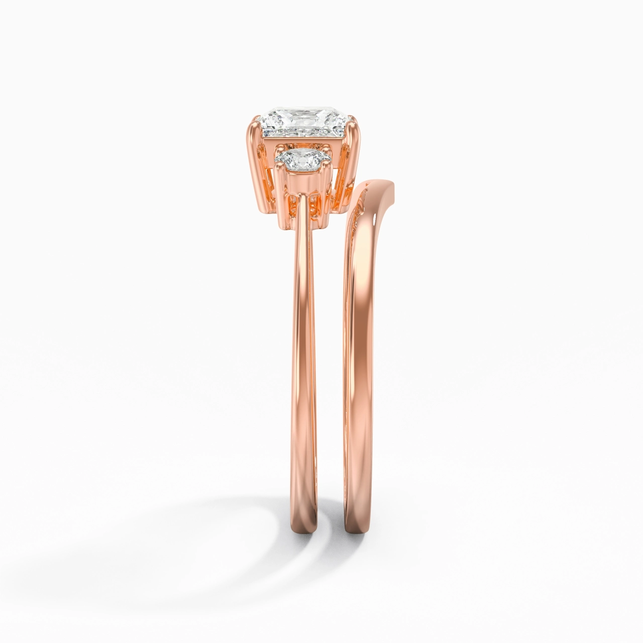 Classic Princess Cut Bridal Set