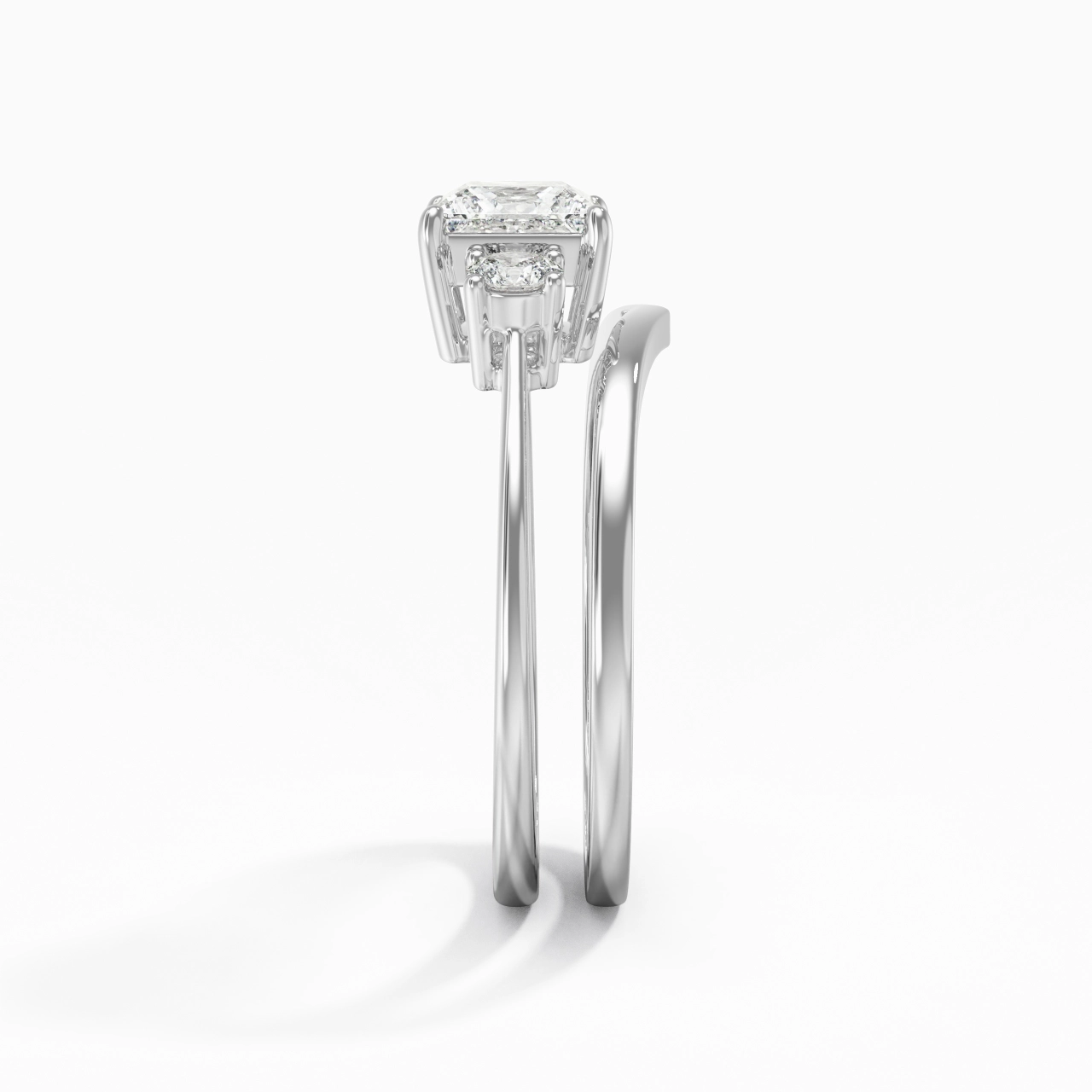 Classic Princess Cut Bridal Set