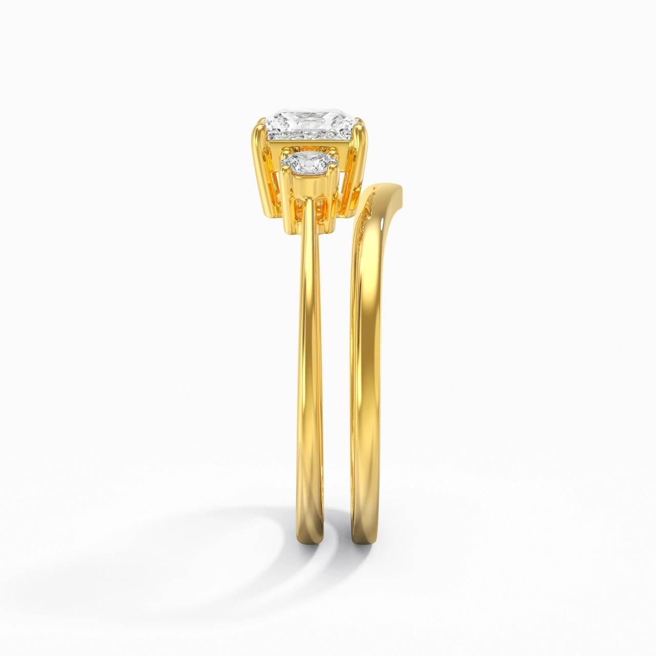 Classic Princess Cut Bridal Set